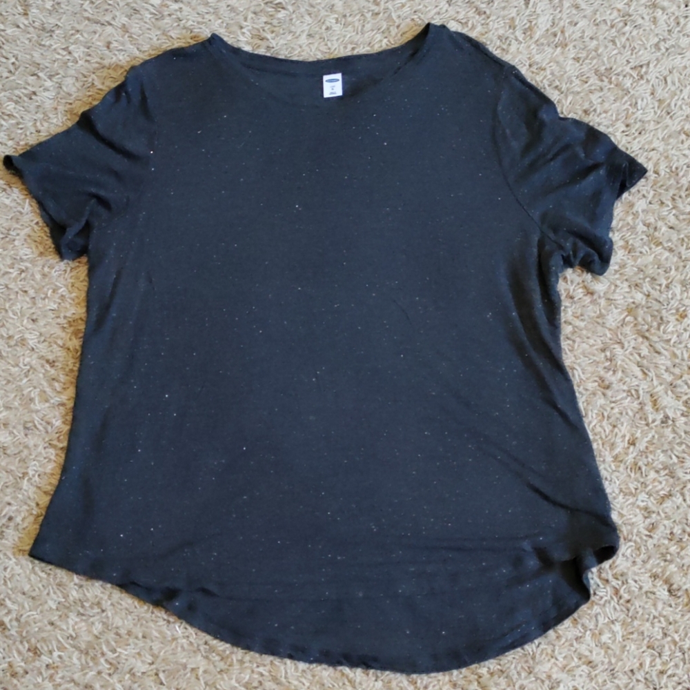 Charcoal/silver Old Navy Luxe Tee